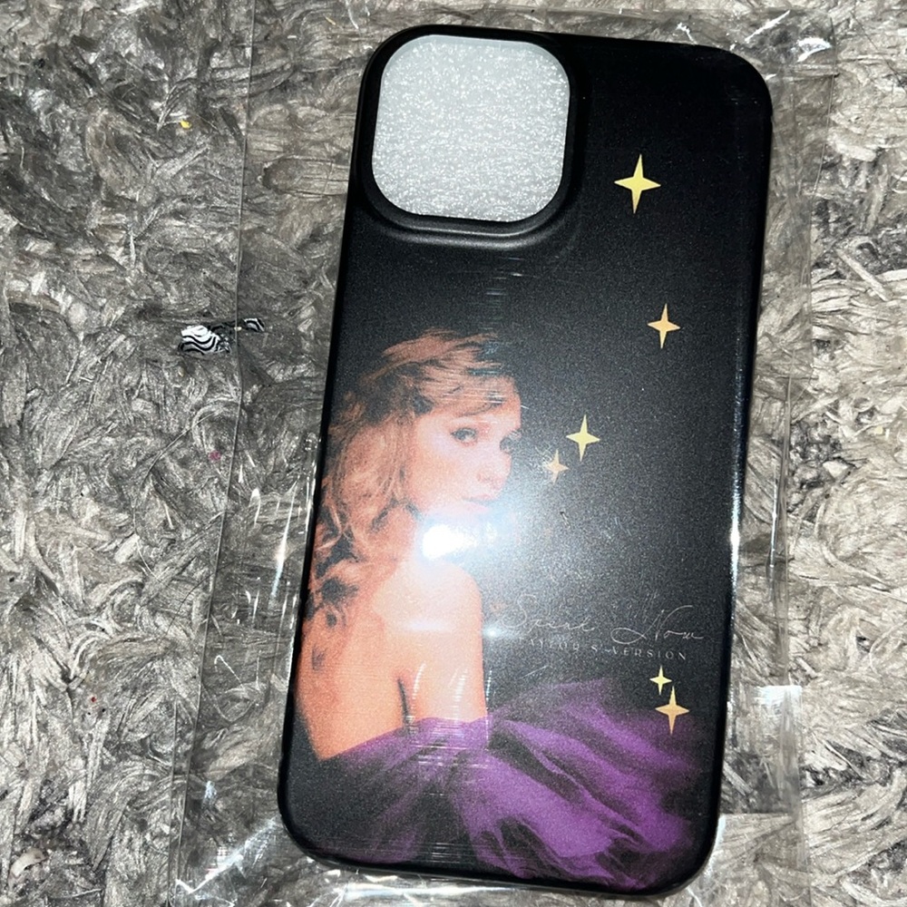 Black and purple Taylor, Swift, iPhone 13 mini Speak Now phone case